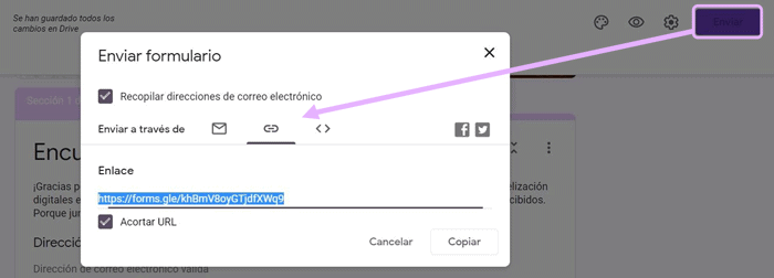 Google Forms Enlace